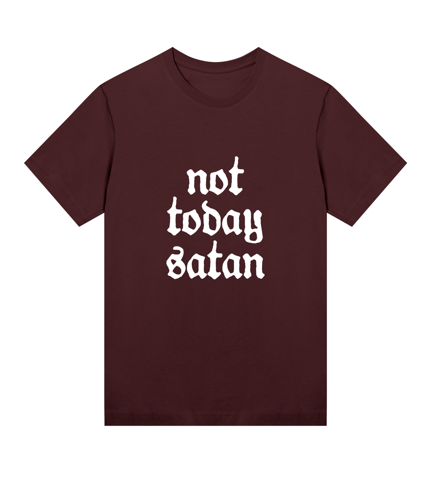 Womens Regular Tee - Not Today Satan